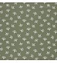 Popelin Ginko lišće | olivna | 100%CO