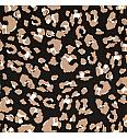 Viskozni popelin Apstraktni leopard | crna | 100%VI
