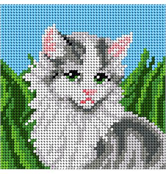 Goblen set Mačka | 13,5 x 13,5cm