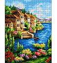 Goblen set Primorski grad | 27,5 x 36,5 cm