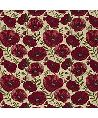 Nooteboom Jacquard Crveni mak | bež | 50%PL / 50%CO 00103.052