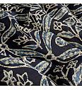 Batist batik Geometrijska botanika | indigo | 100%CO