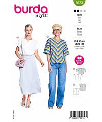 BURDA Kroj Bluza s središnjim šavom 5673