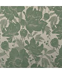 Nooteboom Jacquard Plemeniti božur | zelena | 99%PL / 1%EL 212349.5031