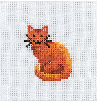 Goblen set Maca | križni bod | 10x10cm