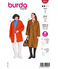 BURDA Kroj Kaput sa kimono rukavima 5613