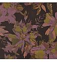 Jacquard Veliki cvjetovi | smeđa/lila | 100%PL