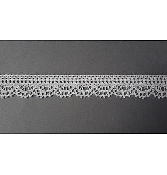 Heklana čipka | pamuk | bijela | 25mm