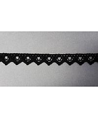 ČIP BOHINJ Heklana čipka | pamuk | crna | 18mm 0184HH
