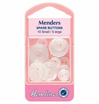 Gumbi bijeli | 10 manjih, 5 većih