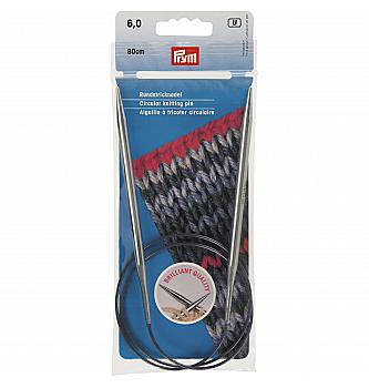 Metalne kružne igle za pletenje | 6mm x 80cm