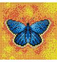 Goblen Plavi leptir | 15x15 cm