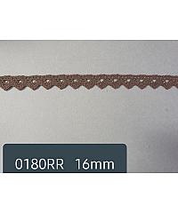 ČIP BOHINJ Heklana čipka | pamuk | smeđa | 18mm 0180RR