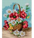 Goblen Košara s poljskim cvijećem | 24x30 cm