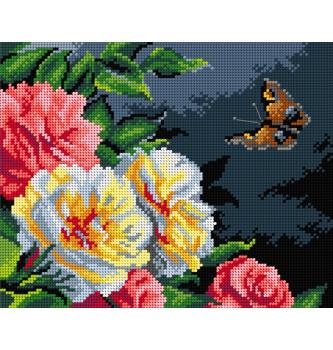 Goblen Cvijeće mrtva priroda (detalj) | Franz Xavier Birkinger | 24x30cm