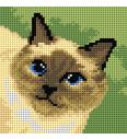 Goblen Sijamska mačka | 15x15 cm