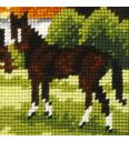 Goblen set Konj u divljini | 16,5x16,5 cm 