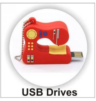 USB 2GB | Rdeč šivalni stroj