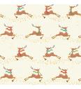 Patchwork blago Merry flying deer cream | 110cm