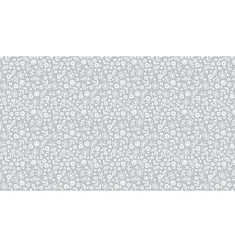 Patchwork blago Doodle Ditzy Pewter | 110cm