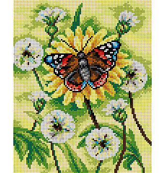 Gobelin Metulj na regratu | 24x30cm