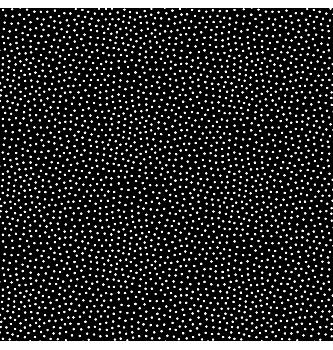 Patchwork blago Freckle black | 110cm