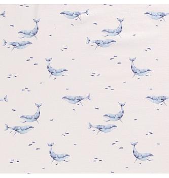 GOTS Jersey Morske radosti | krem | digitalni tisk | 95%CO / 5%EL