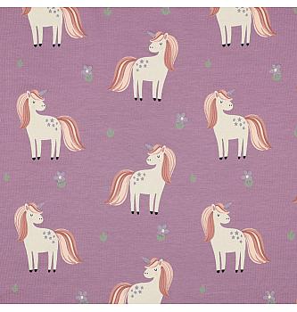 Jersey Samorogi glitter | lila | 95%CO / 5%EL