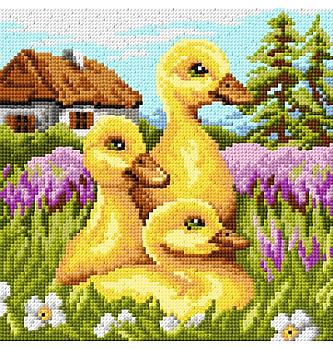 Gobelin Mlade račke | 24x24cm