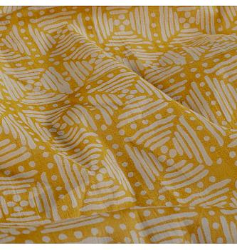 Batist batik Geometrijski | oker | 100%CO