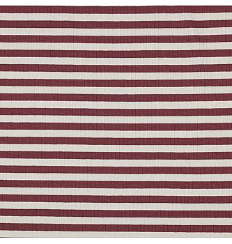 Rebrasti jersey Yarn dyed | Črte | temnoroza |  95%CO / 5%EL