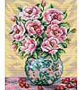 Gobelin Roza vrtnice v vazi | 24x30cm
