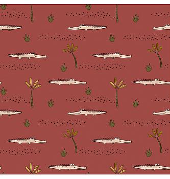 GOTS Jersey Krokodili | rja | 95%CO / 5%EL