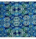 Viskozni jersey Ornamenti | digitalni tisk | modra | 95%VI / 5%EL