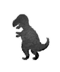 KH Group Našitek Dinozaver (okostje) | obojestranske bleščice 33244