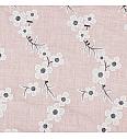 Tkanina Cvetje | roza | 65%PL / 35%CO