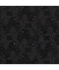 Nooteboom Jersey flock Paisley | črna | 58%PL / 35%VI / 7%EL 14446.069