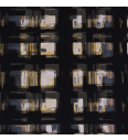 Jersey Abstraktna okna | črna | 95%VI / 5%EL