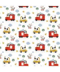 Verhees Poplin Pandina brigada | bela | 100%CO 06866.001