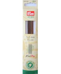 PRYM Pletilke kratke Natural | 15cm | 3mm 223132