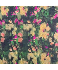 KH Group Viskoza Impresionistično cvetje | zelena | digitalni tisk | 90%VI / 10%PA S1884.3682