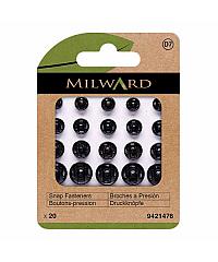 MILWARD GREEN Prišivni pritiskači | mešani | črna 9421476