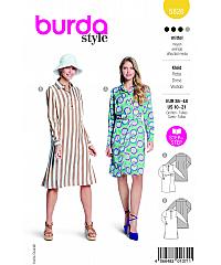 BURDA Kroj Srajčna obleka z dolgimi rokavi 5826