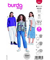 BURDA Kroj Bluza z gubo na hrbtu 5831