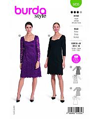 BURDA Kroj Elegantna koktajl obleka 5835