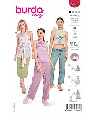 BURDA Kroj Top na zavezovanje 5891