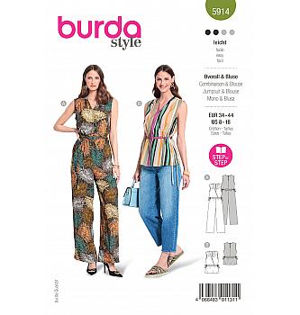 Kroj Kombinezon in bluza brez rokavov