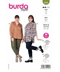BURDA Kroj Bluza z ramenskim sedelcem in gubicami 5965