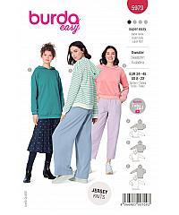 BURDA Kroj Ženski pulover s kapuco 5979