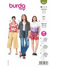 BURDA Kroj Srajca s kratkimi raglan rokavi 5997